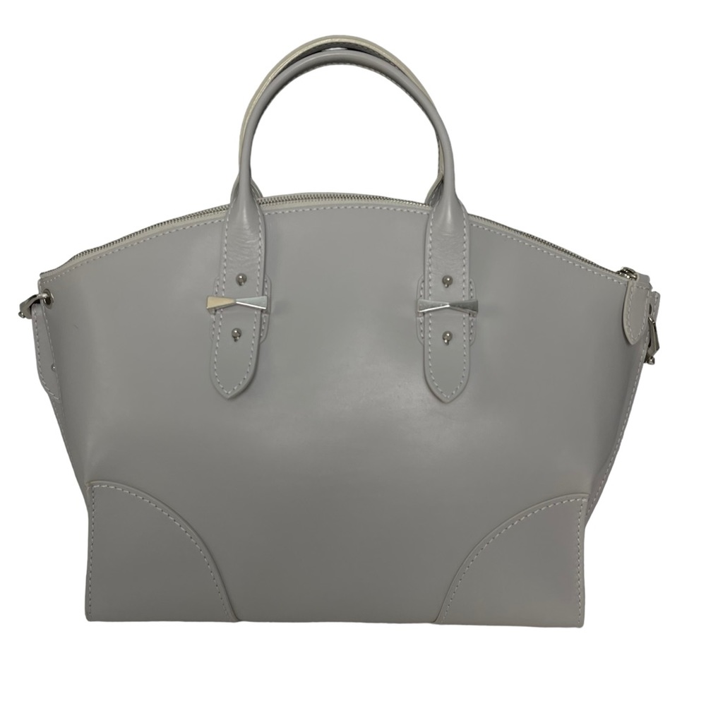 ALEXANDER McQUEEN LEGEND MEDIUM GRAY CONVERTIBLE SATCHEL - Picture 5 of 14